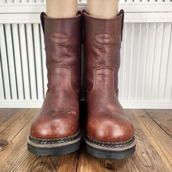 LaCrosse Foreman Wellington HD 11" Work Boots Mens Sz 8 Med Brown Waterproof PT - Picture 2 of 10